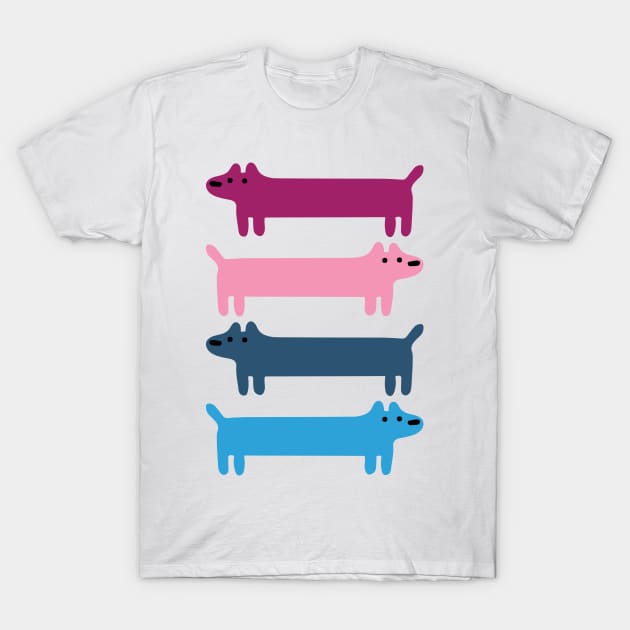 dogs colorful T-Shirt by abstractsmile